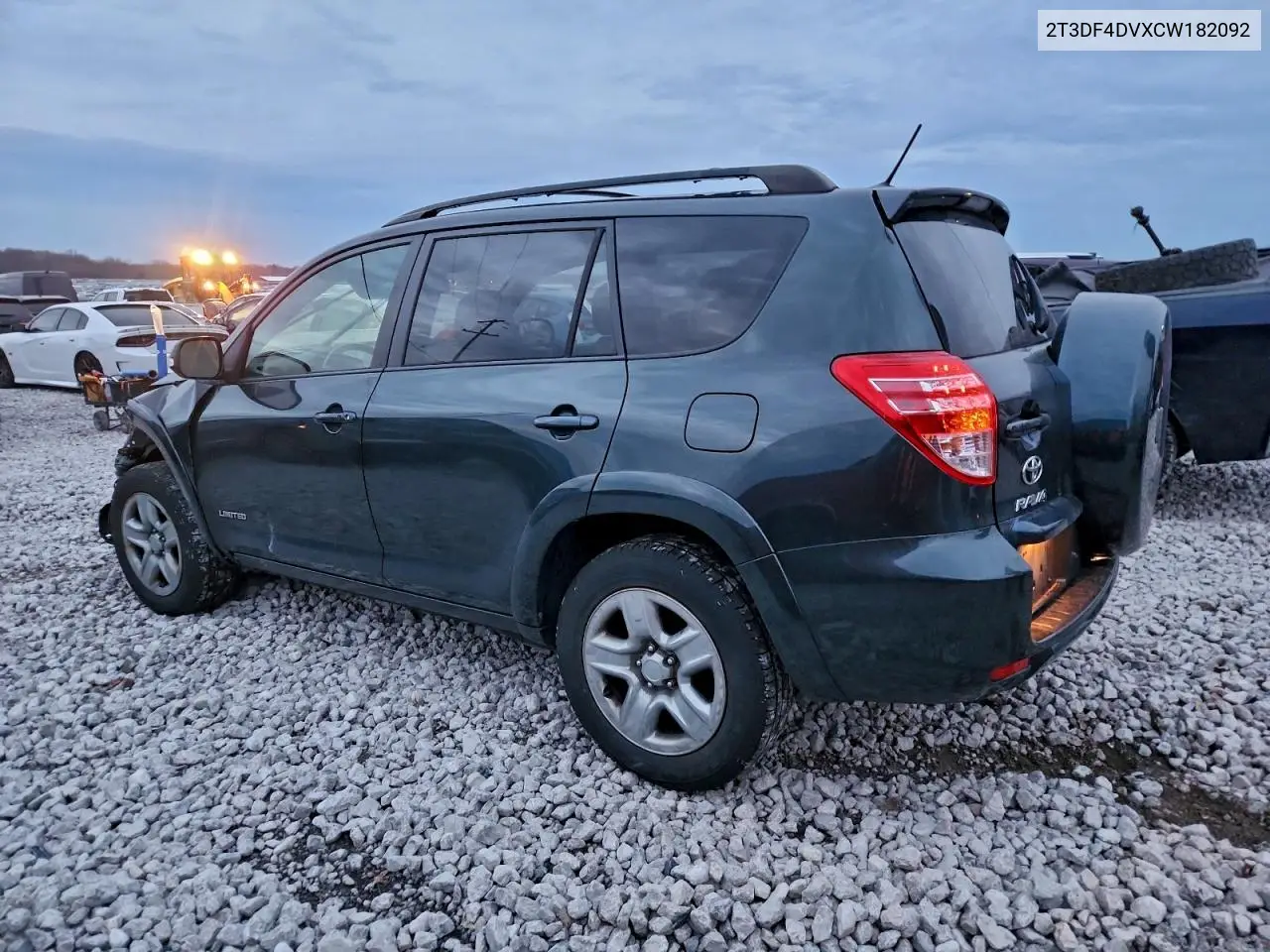 2T3DF4DVXCW182092 2012 Toyota Rav4 Limited