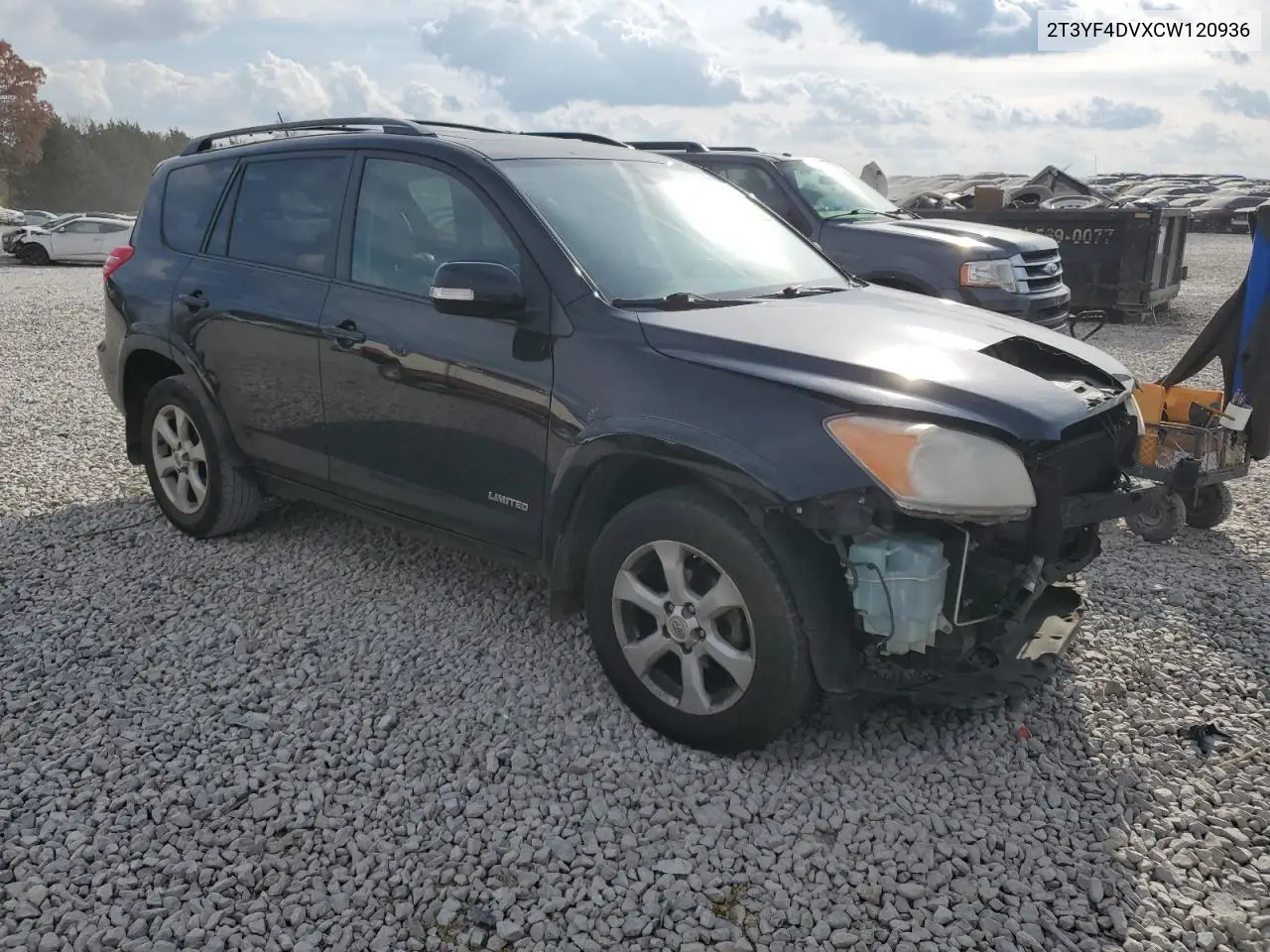2T3YF4DVXCW120936 2012 Toyota Rav4 Limited