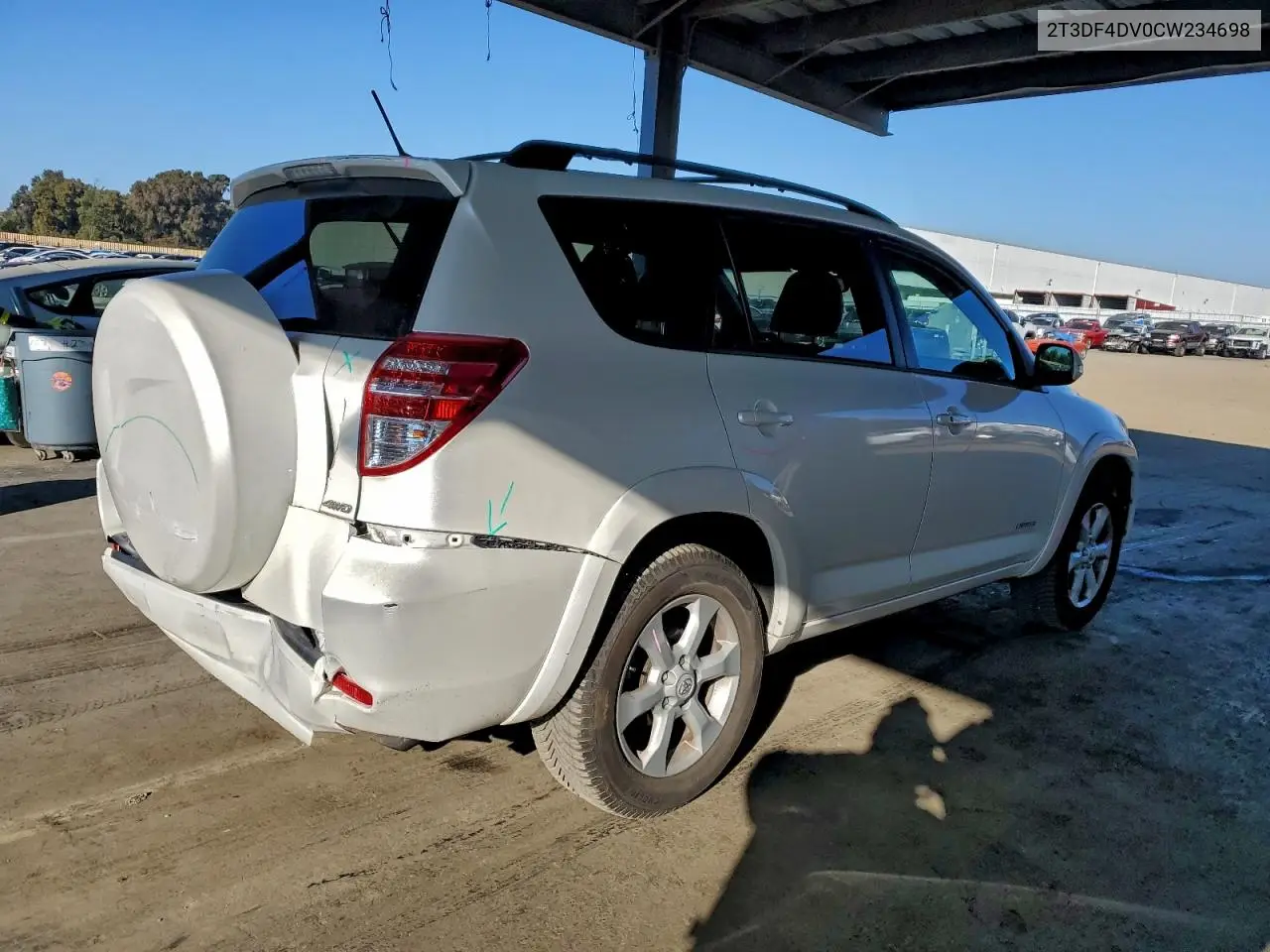 2T3DF4DV0CW234698 2012 Toyota Rav4 Limited