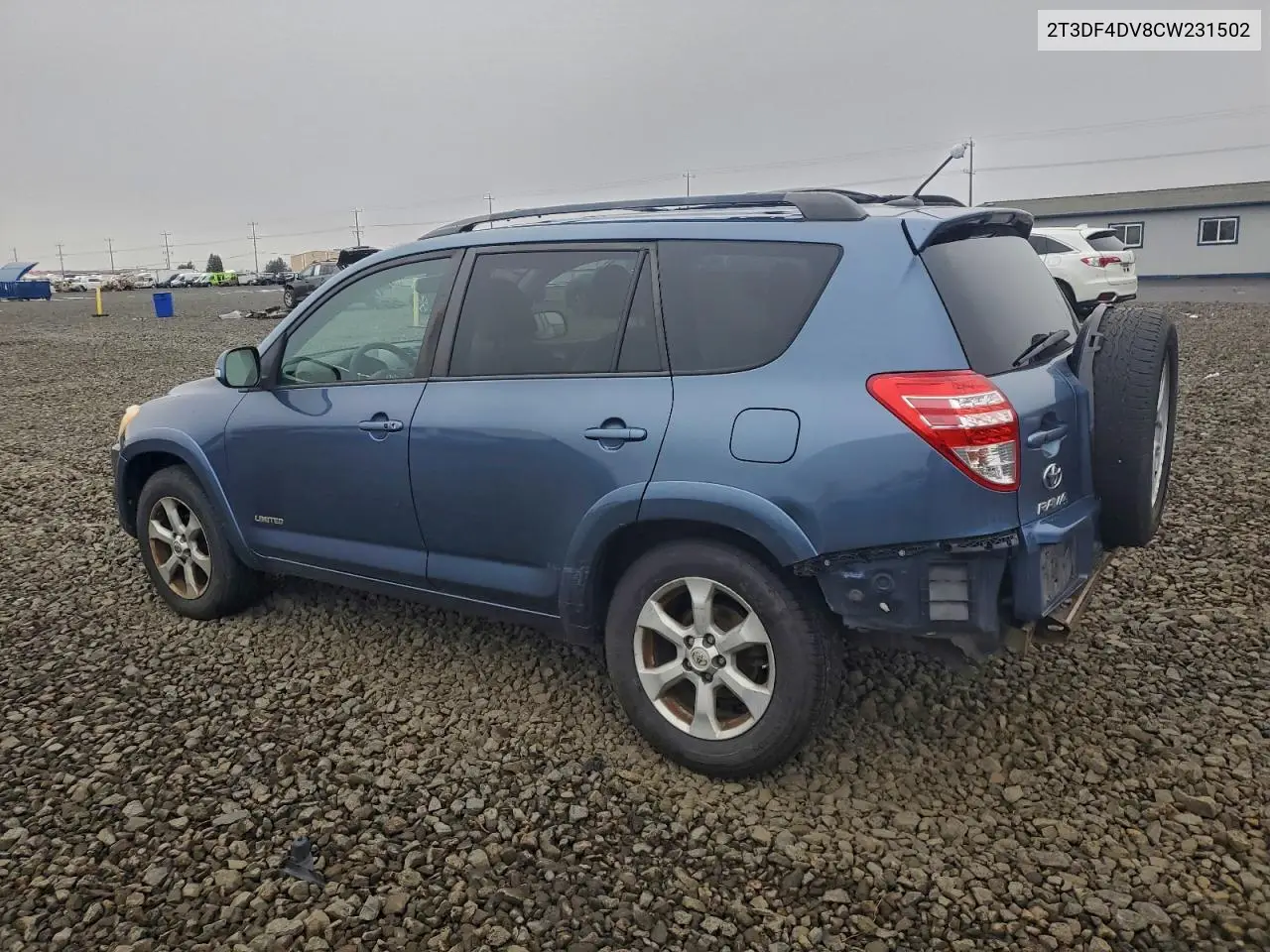 2T3DF4DV8CW231502 2012 Toyota Rav4 Limited