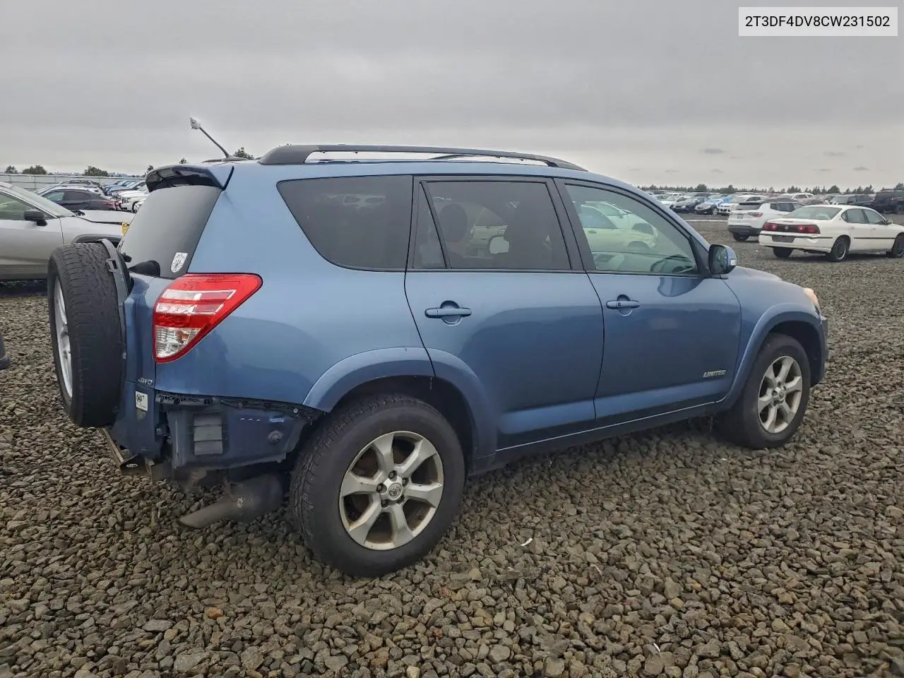 2T3DF4DV8CW231502 2012 Toyota Rav4 Limited