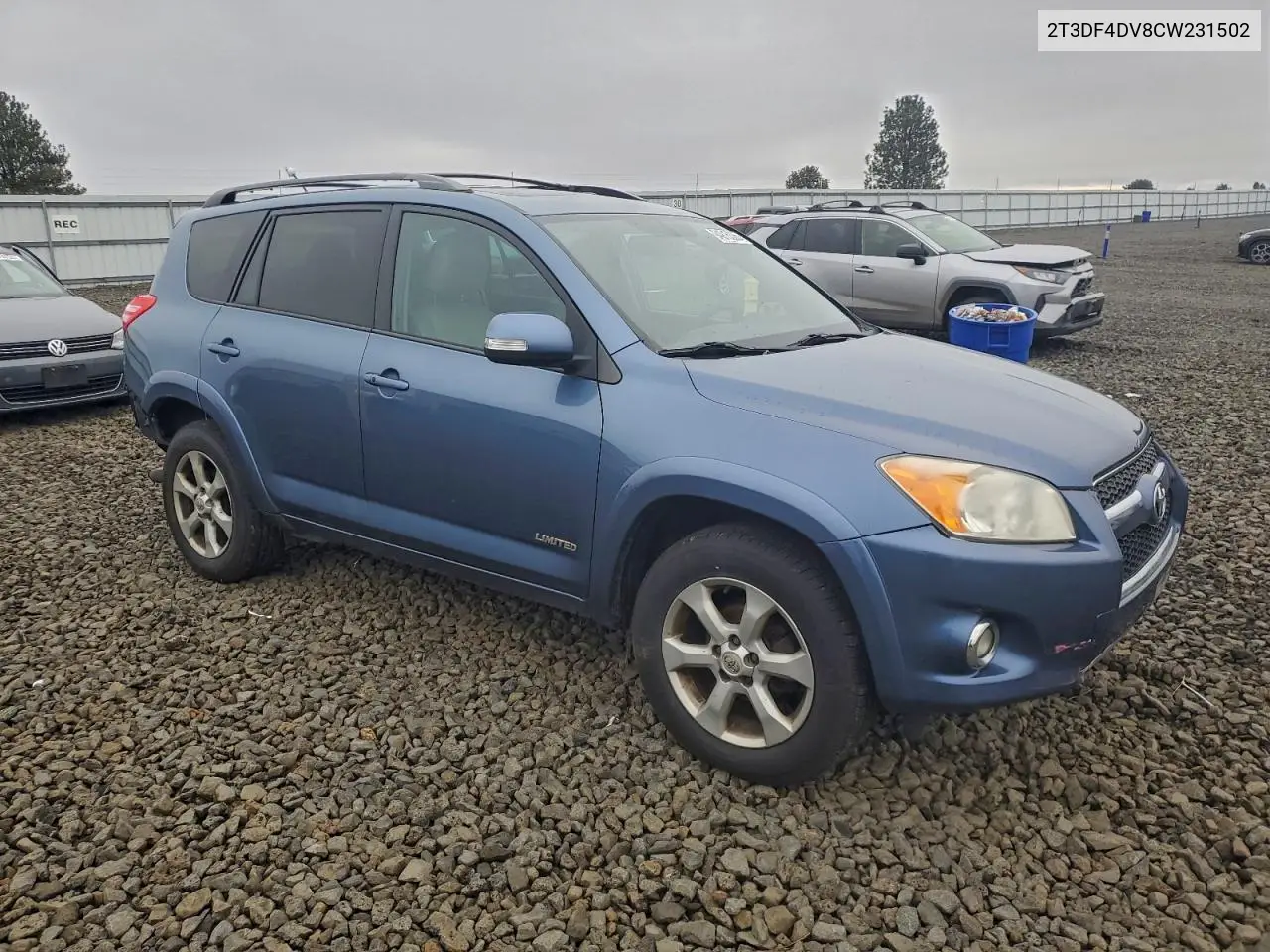 2T3DF4DV8CW231502 2012 Toyota Rav4 Limited