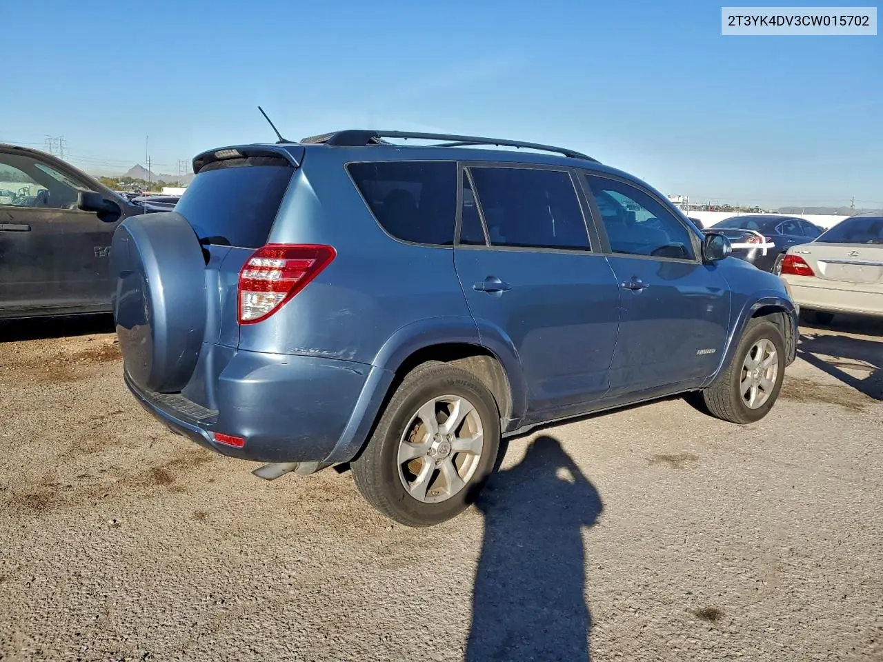 2T3YK4DV3CW015702 2012 Toyota Rav4 Limited