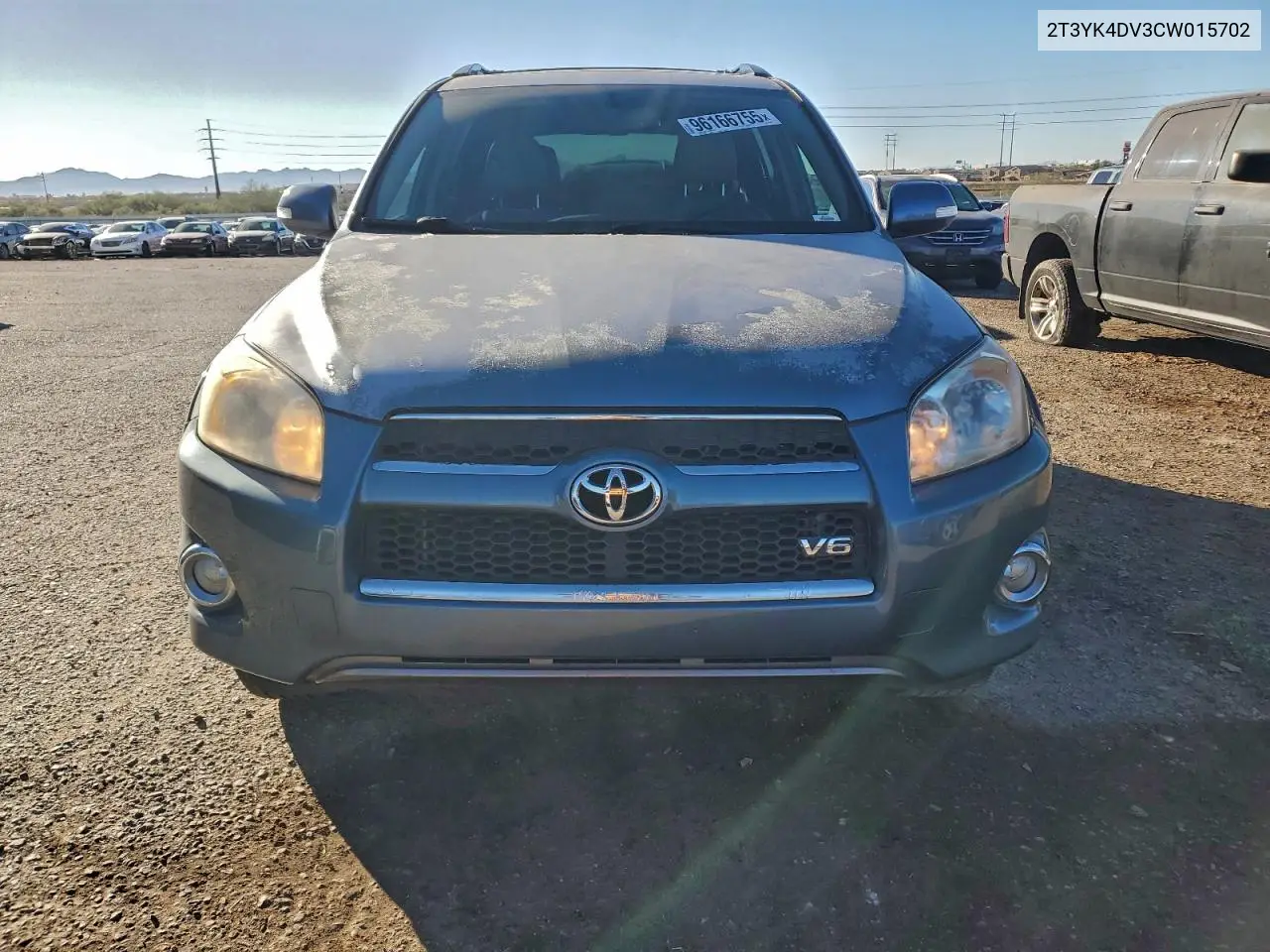 2T3YK4DV3CW015702 2012 Toyota Rav4 Limited