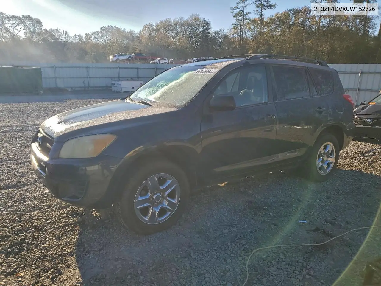 2T3ZF4DVXCW152726 2012 Toyota Rav4