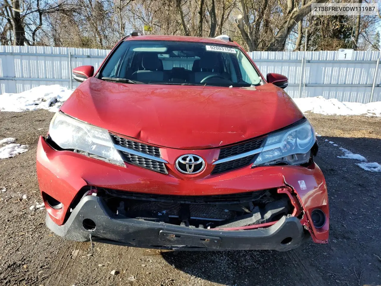 2T3BFREV0DW111987 2013 Toyota Rav4 Le