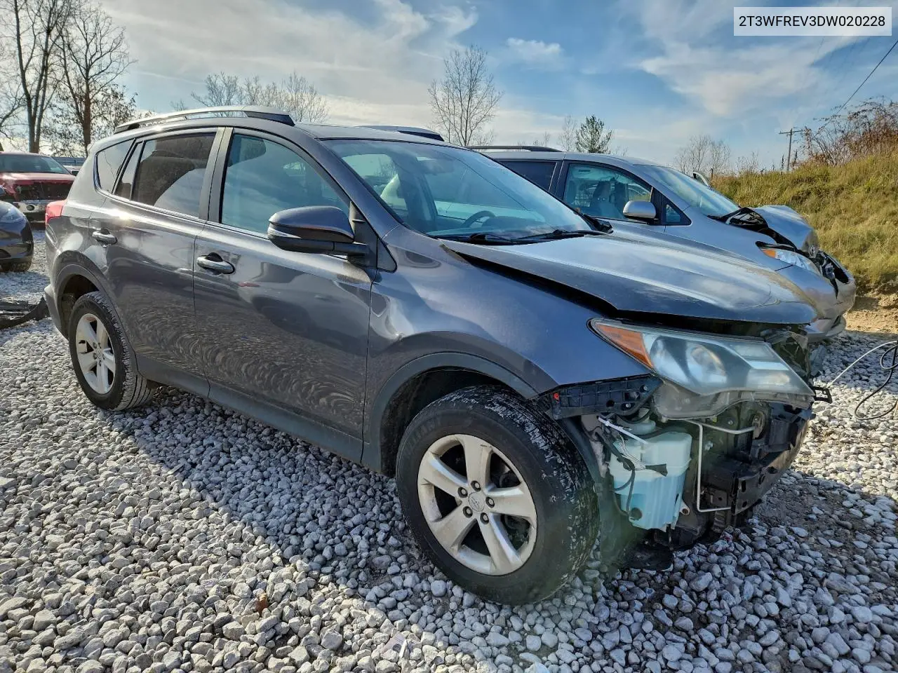 2T3WFREV3DW020228 2013 Toyota Rav4 Xle