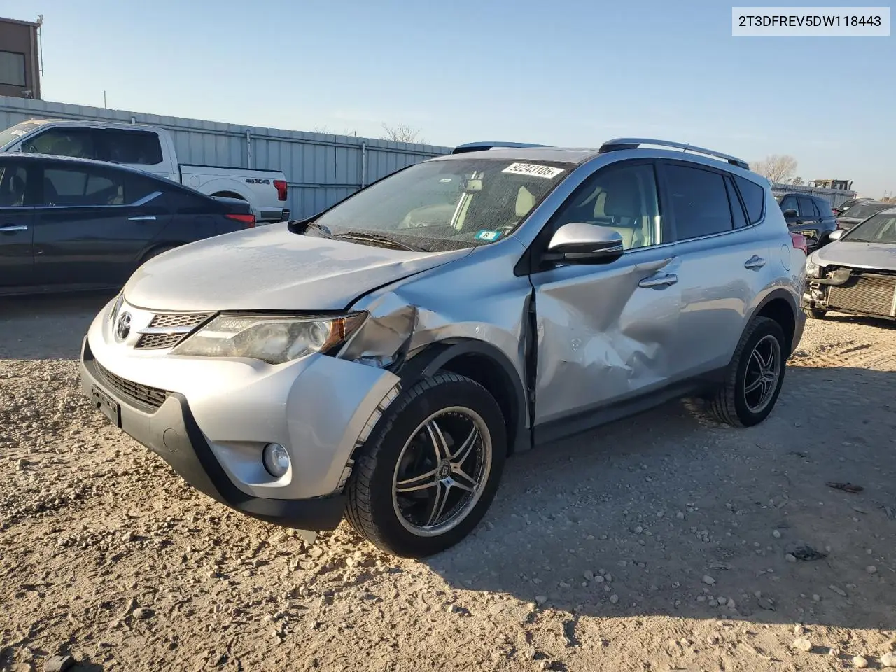 2T3DFREV5DW118443 2013 Toyota Rav4 Limited