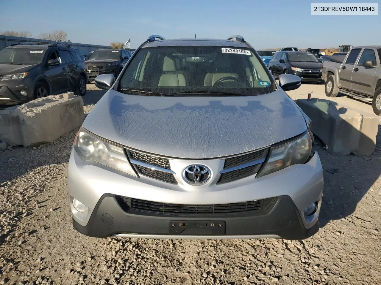 2T3DFREV5DW118443 2013 Toyota Rav4 Limited