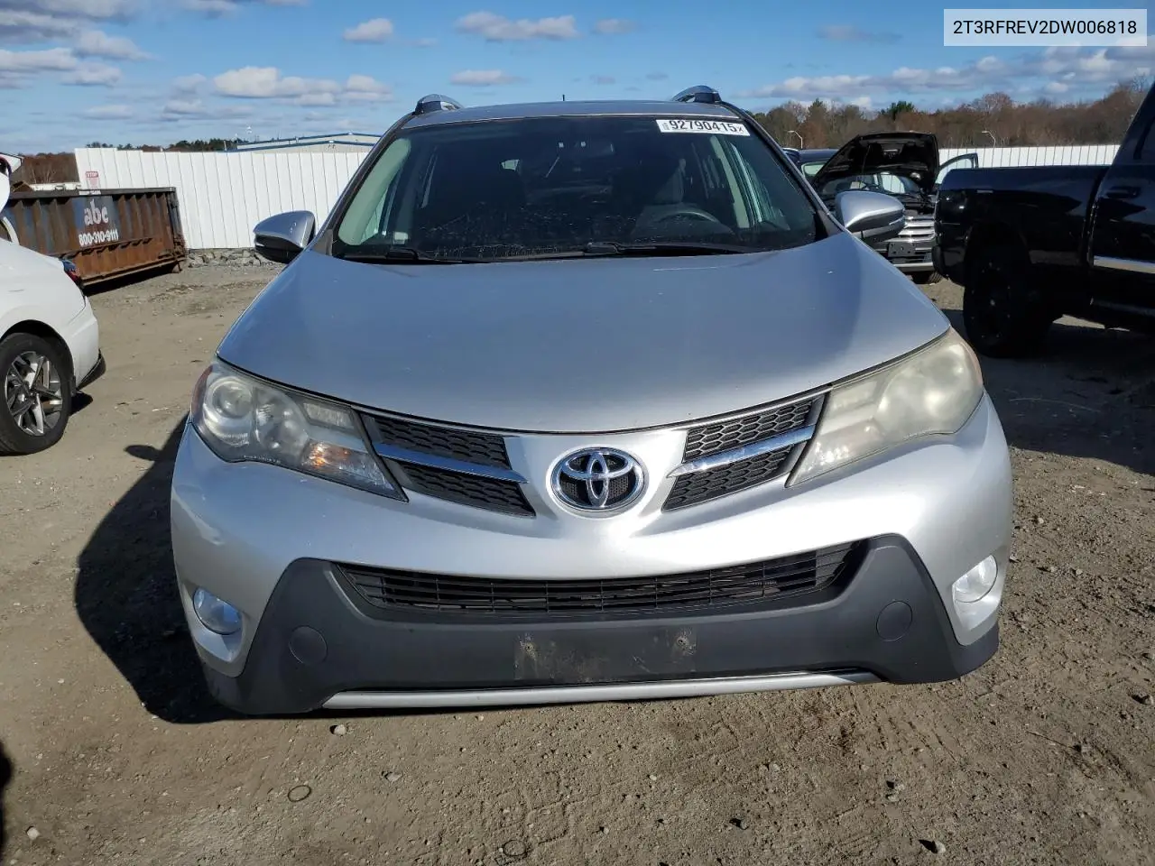 2T3RFREV2DW006818 2013 Toyota Rav4 Xle