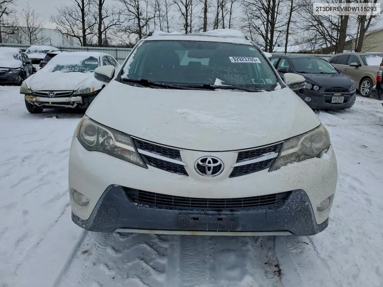 2T3DFREV8DW115293 2013 Toyota Rav4 Limited