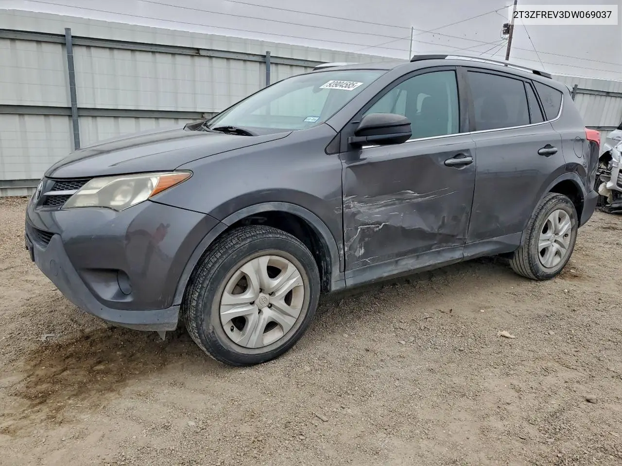 2T3ZFREV3DW069037 2013 Toyota Rav4 Le