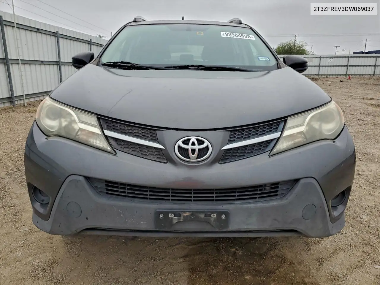 2T3ZFREV3DW069037 2013 Toyota Rav4 Le