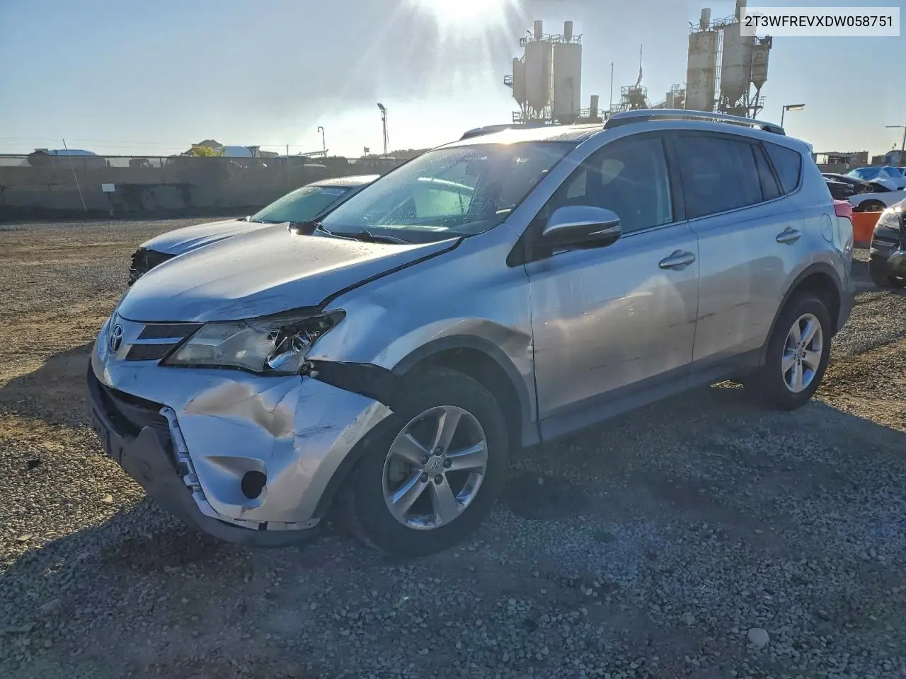 2T3WFREVXDW058751 2013 Toyota Rav4 Xle
