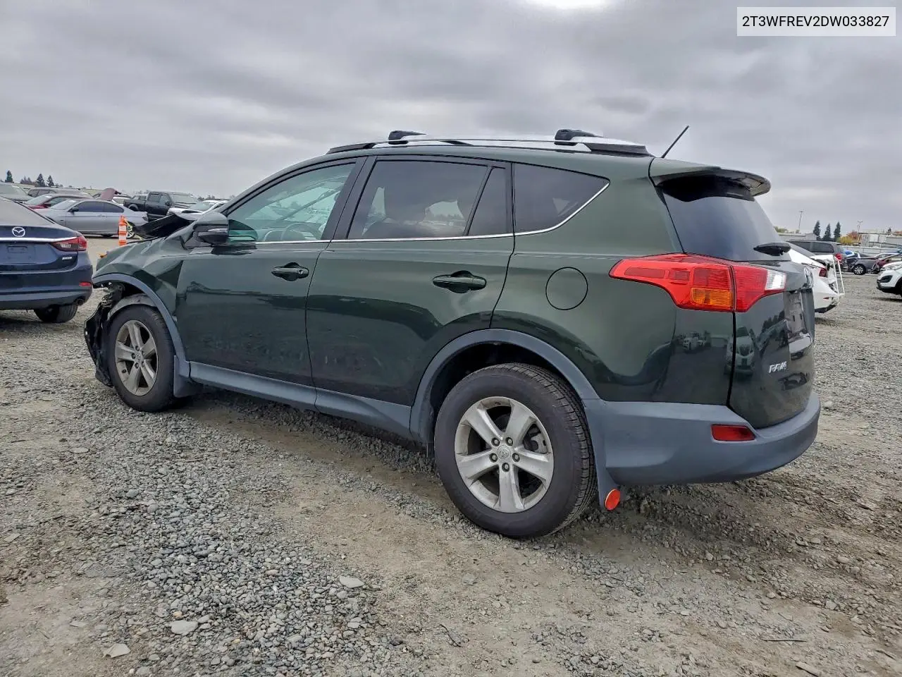 2T3WFREV2DW033827 2013 Toyota Rav4 Xle
