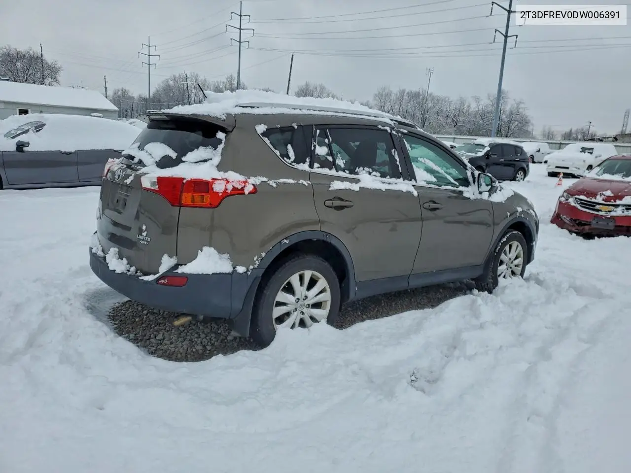 2T3DFREV0DW006391 2013 Toyota Rav4 Limited