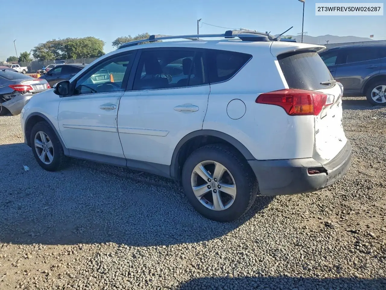 2T3WFREV5DW026287 2013 Toyota Rav4 Xle