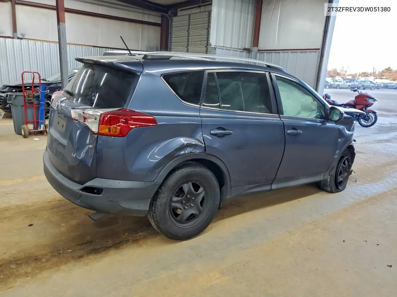 2T3ZFREV3DW051380 2013 Toyota Rav4 Le