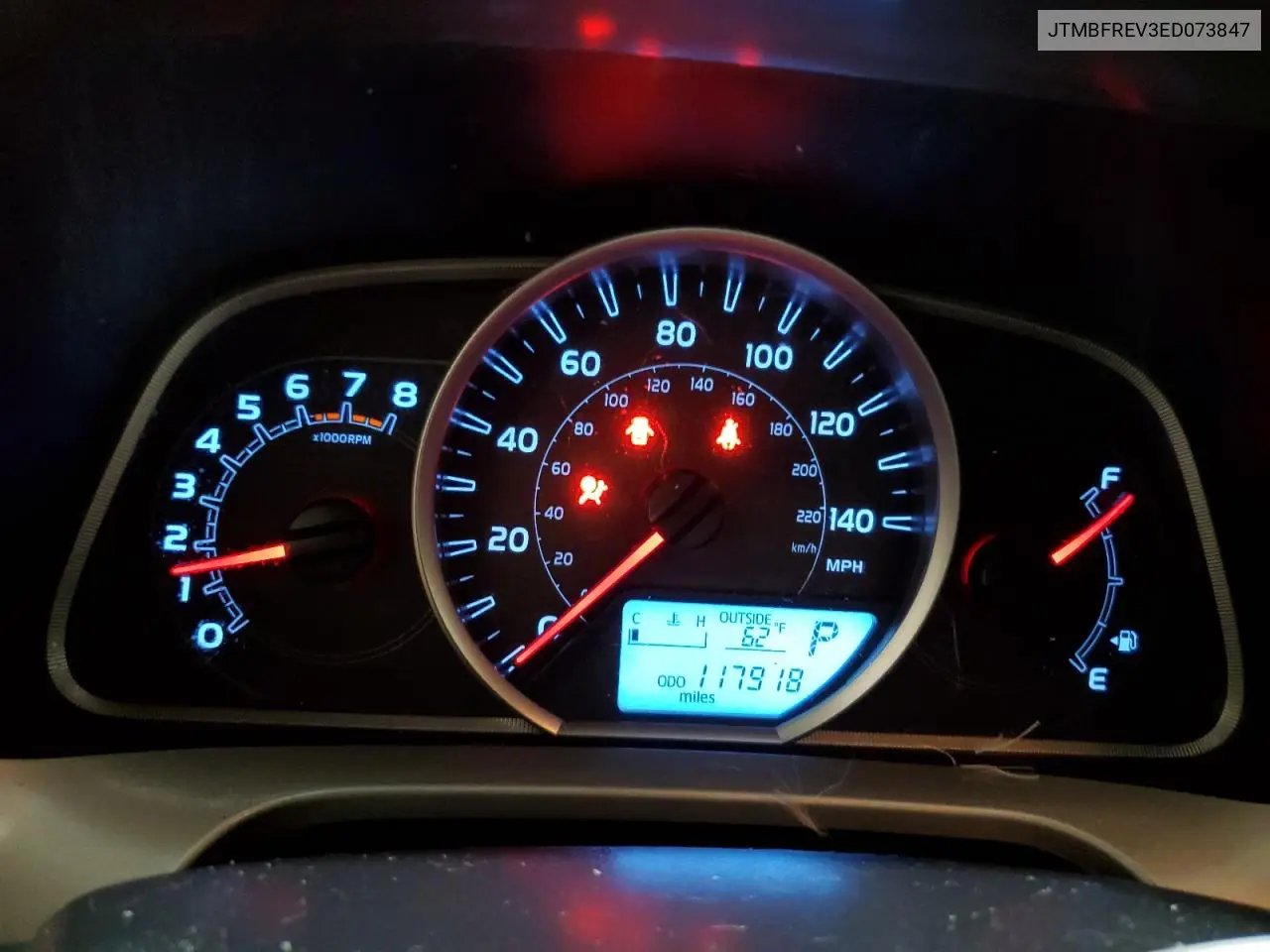 JTMBFREV3ED073847 2014 Toyota Rav4 Le
