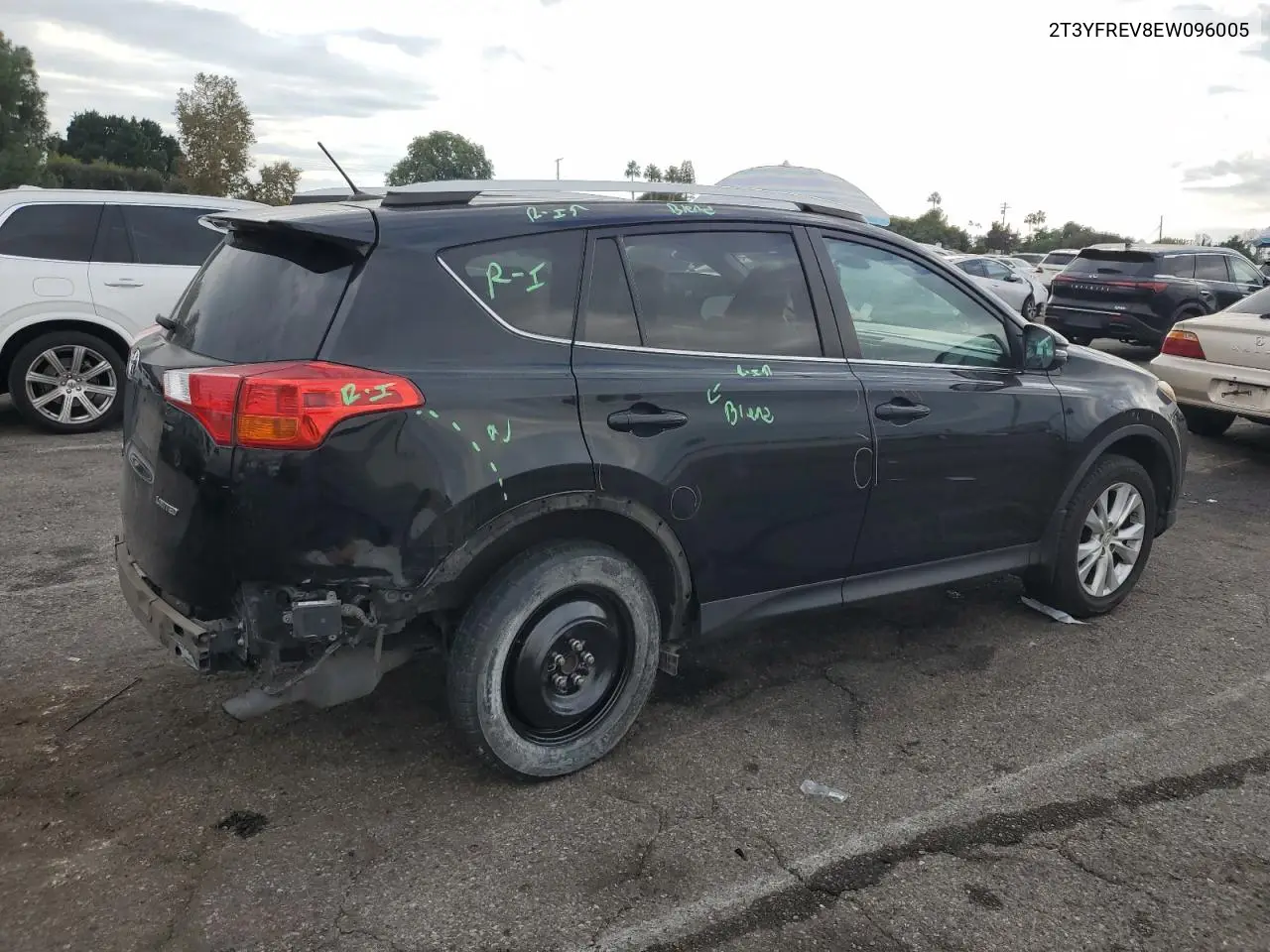 2T3YFREV8EW096005 2014 Toyota Rav4 Limited