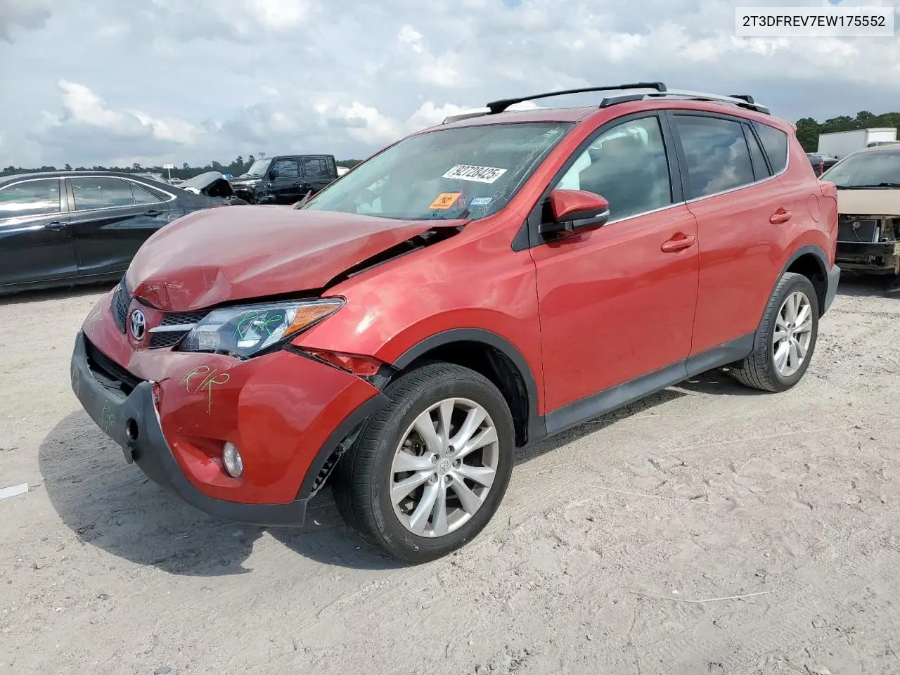 2T3DFREV7EW175552 2014 Toyota Rav4 Limited
