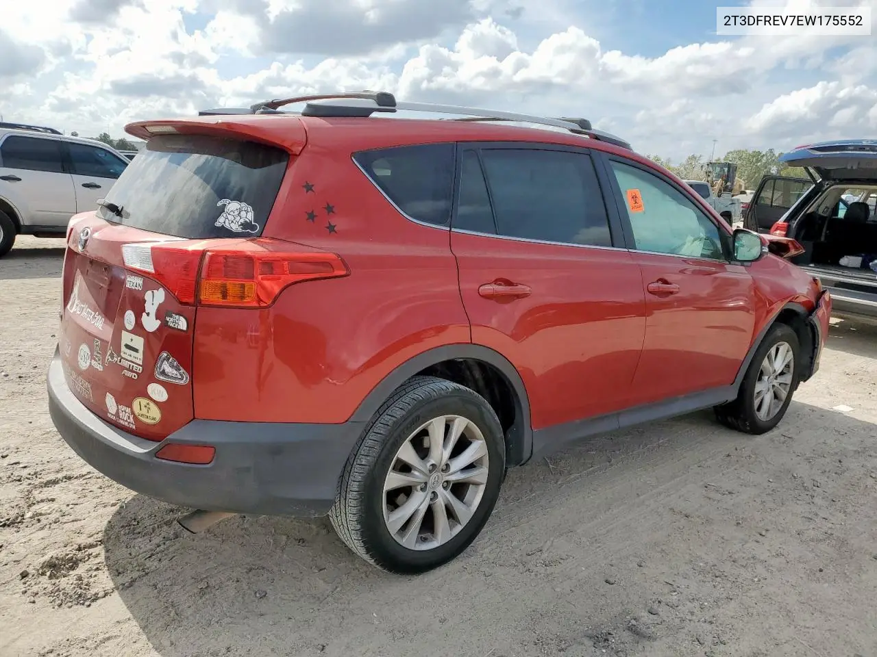 2T3DFREV7EW175552 2014 Toyota Rav4 Limited