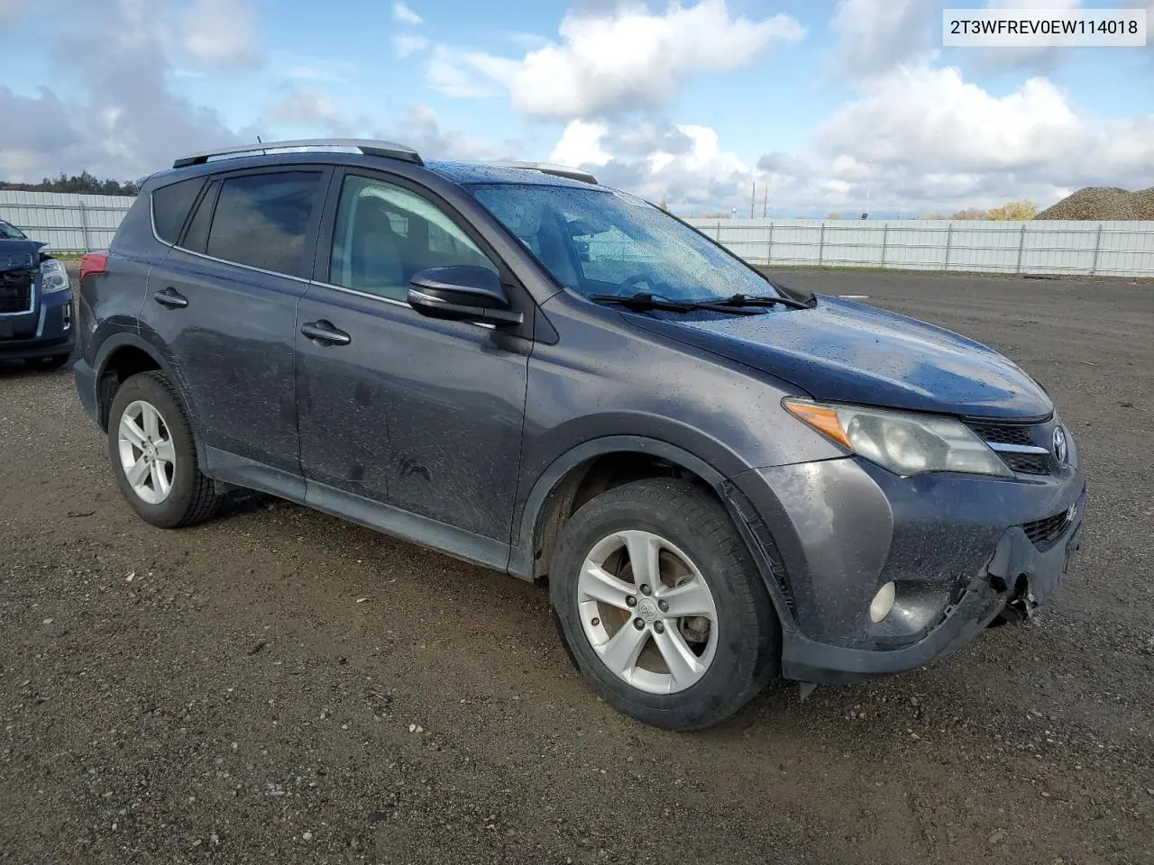 2T3WFREV0EW114018 2014 Toyota Rav4 Xle