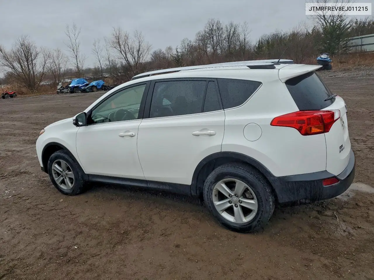 JTMRFREV8EJ011215 2014 Toyota Rav4 Xle
