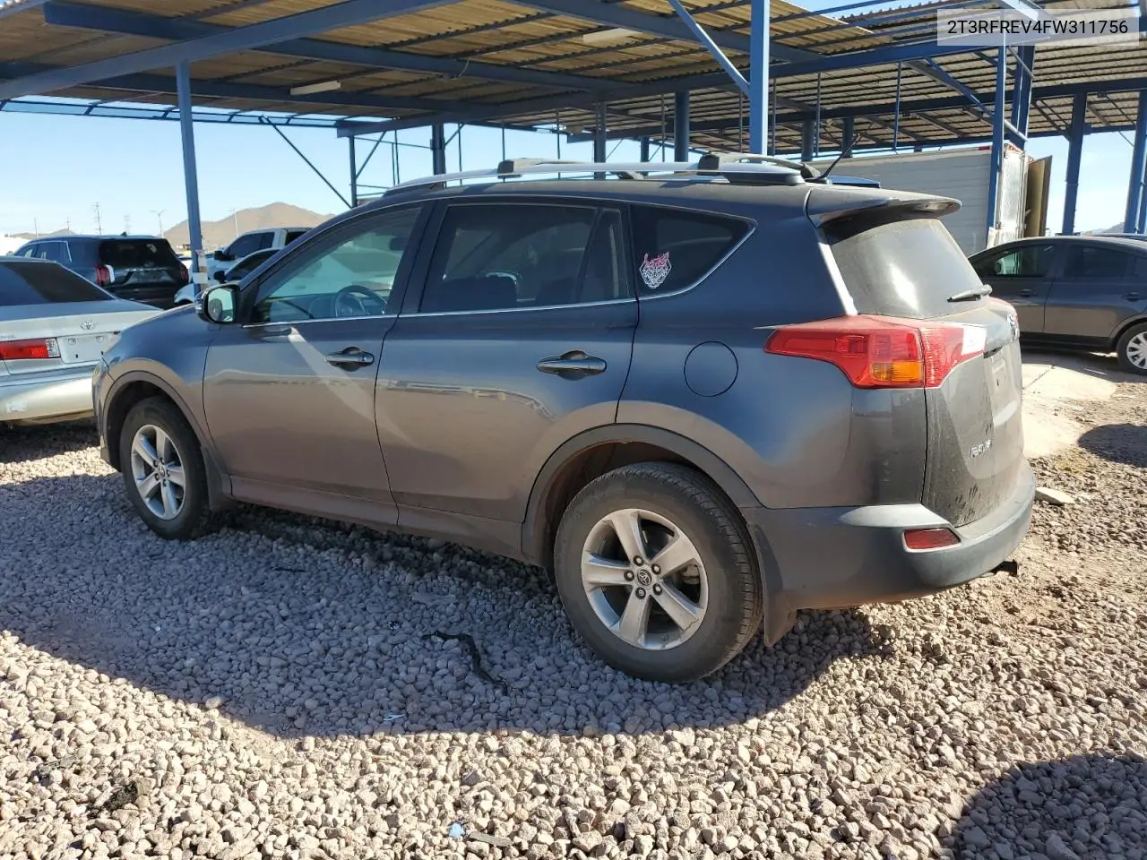 2015 Toyota Rav4 Xle VIN: 2T3RFREV4FW311756 Lot: 44369405