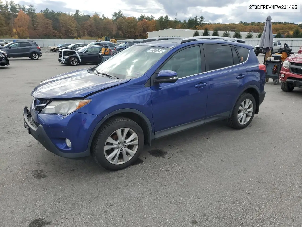 2T3DFREV4FW231495 2015 Toyota Rav4 Limited