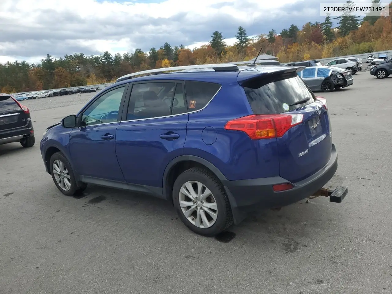 2T3DFREV4FW231495 2015 Toyota Rav4 Limited