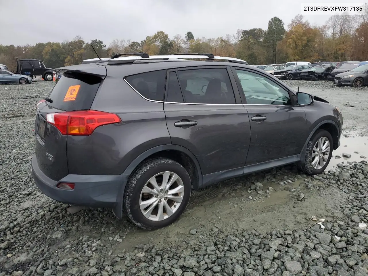 2T3DFREVXFW317135 2015 Toyota Rav4 Limited