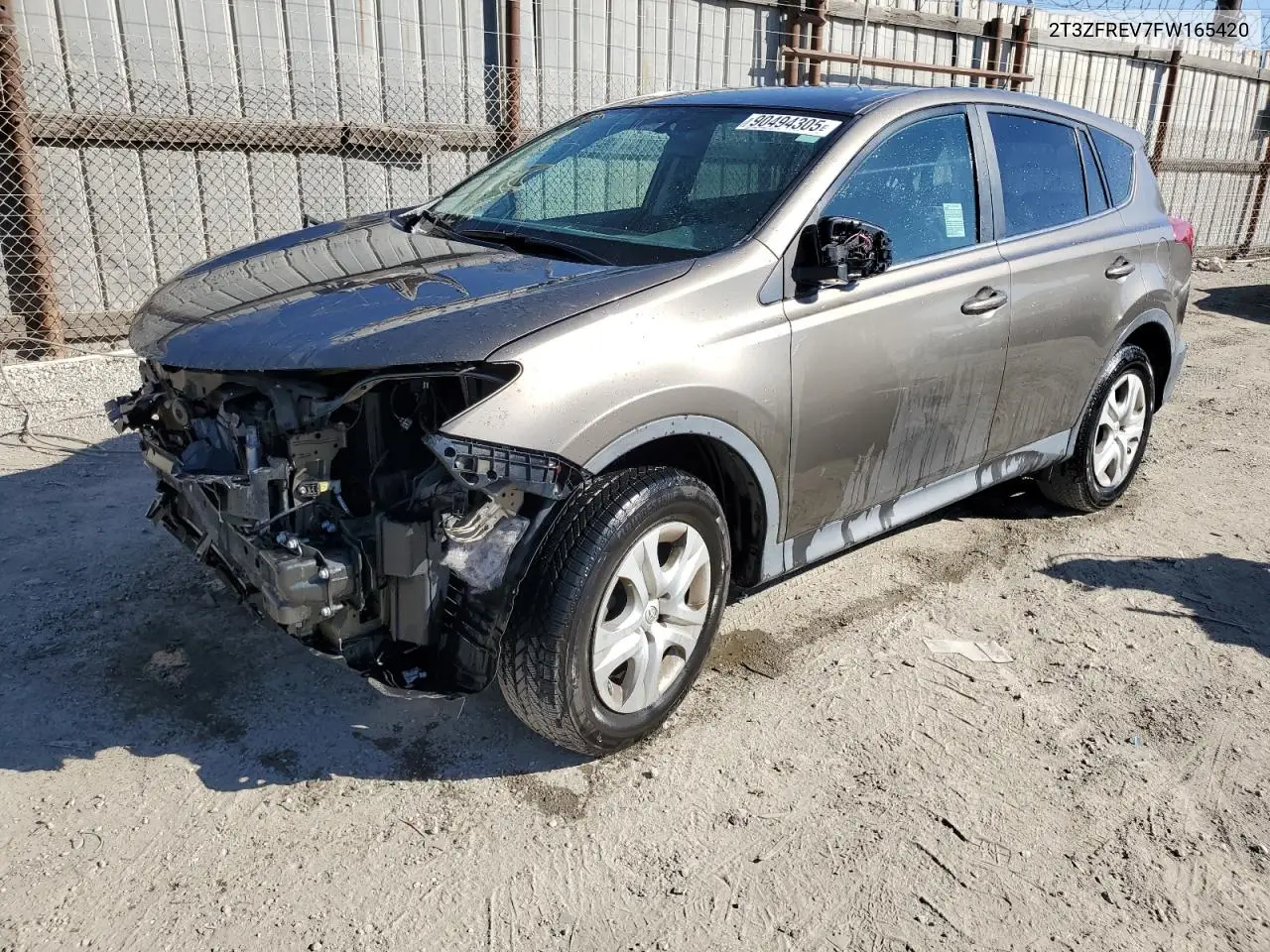 2T3ZFREV7FW165420 2015 Toyota Rav4 Le