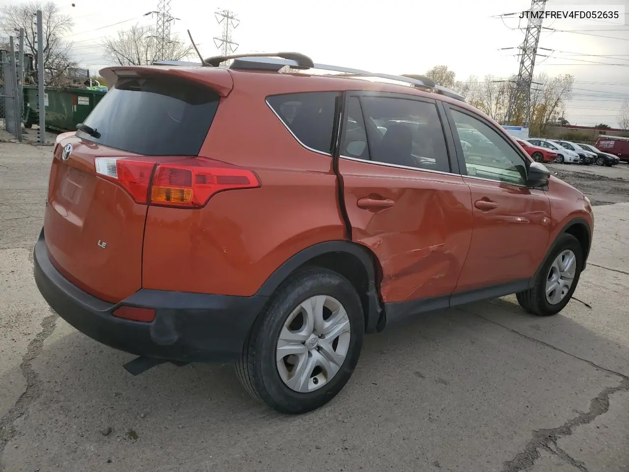 JTMZFREV4FD052635 2015 Toyota Rav4 Le