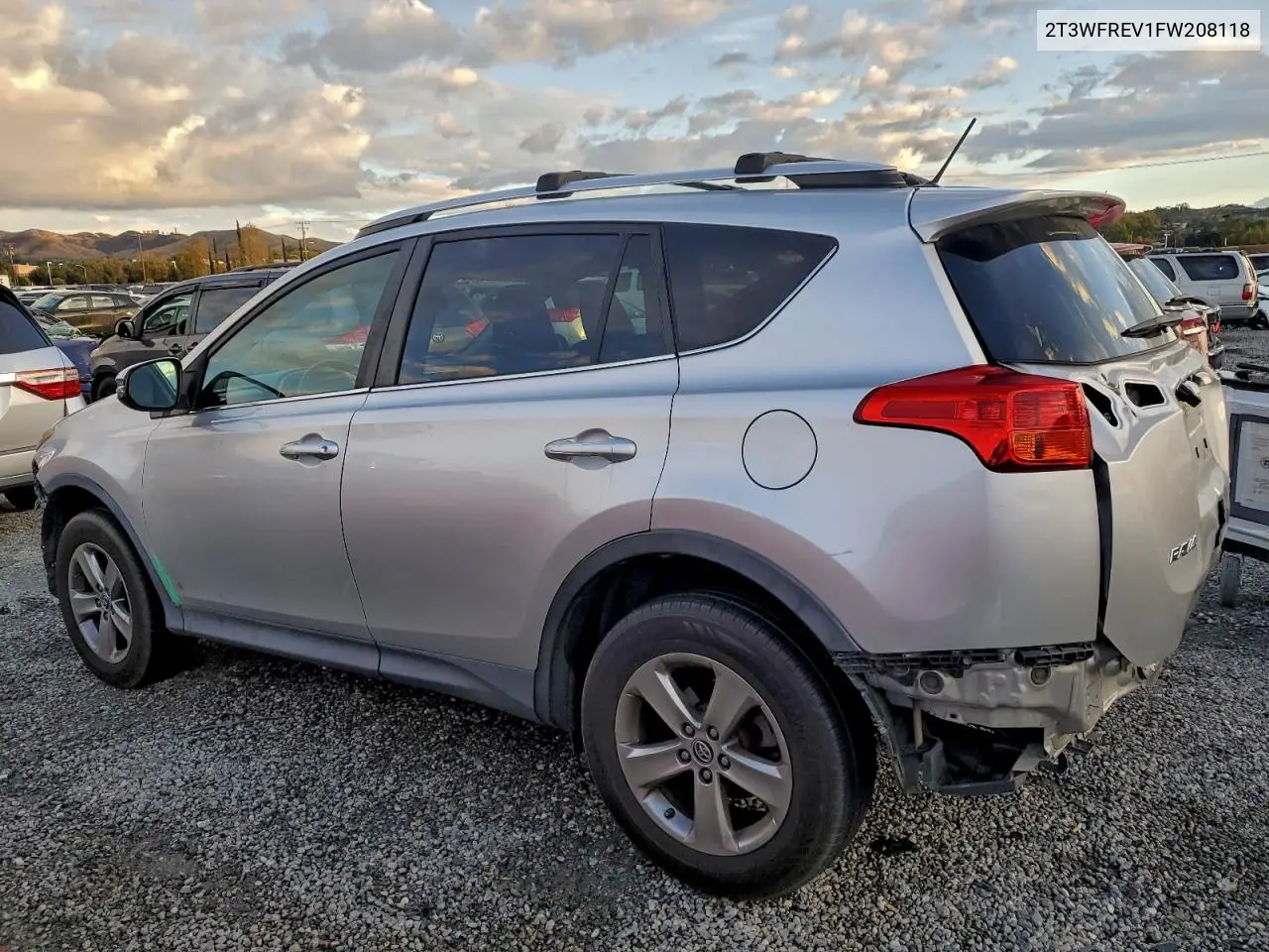 2T3WFREV1FW208118 2015 Toyota Rav4 Xle