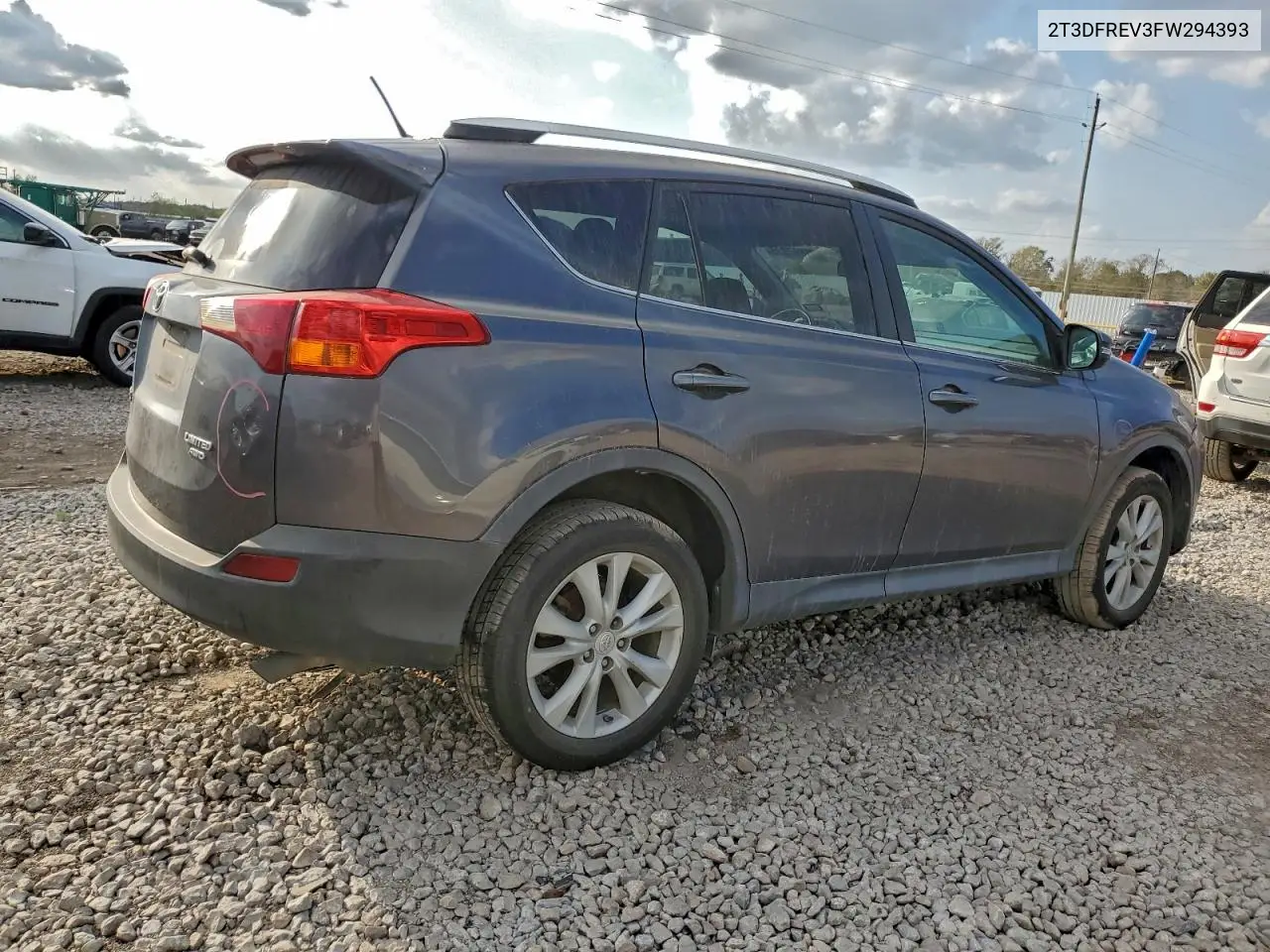 2T3DFREV3FW294393 2015 Toyota Rav4 Limited