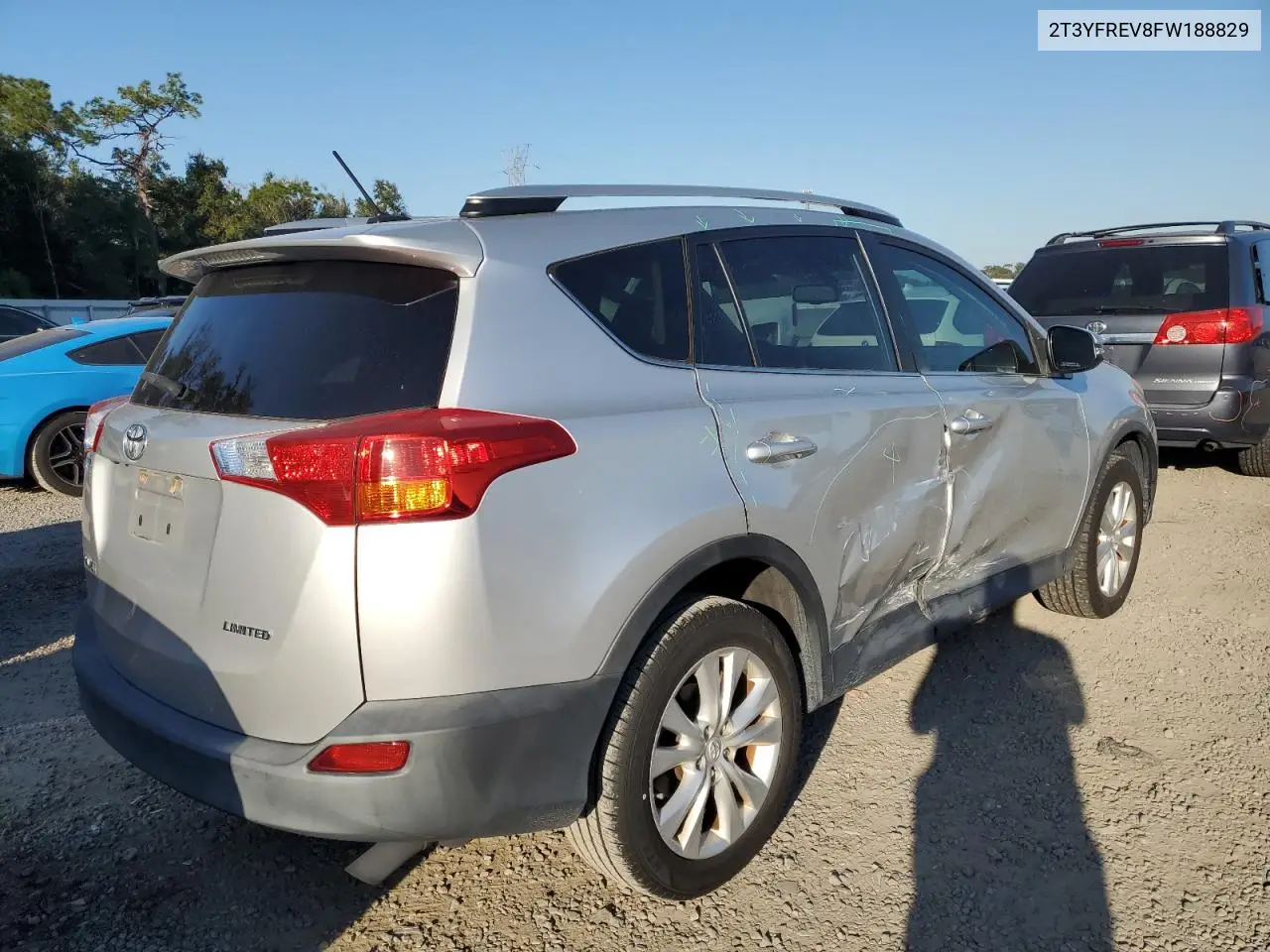 2T3YFREV8FW188829 2015 Toyota Rav4 Limited