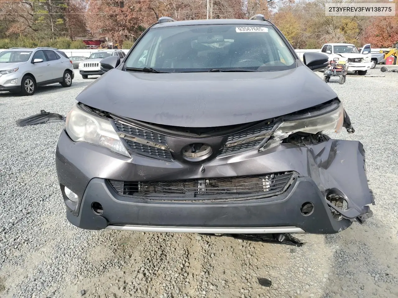2T3YFREV3FW138775 2015 Toyota Rav4 Limited