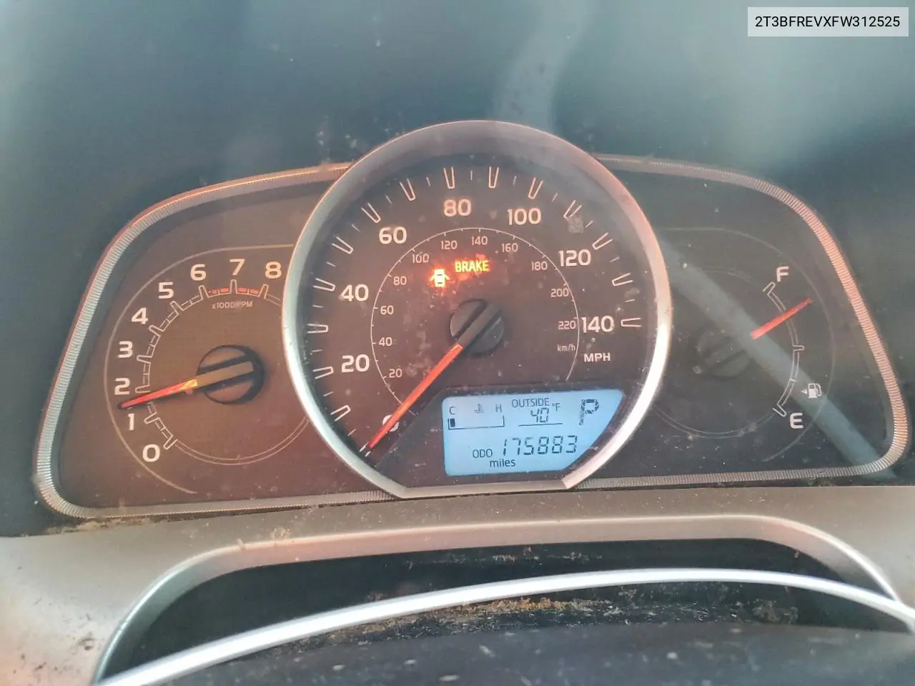2T3BFREVXFW312525 2015 Toyota Rav4 Le