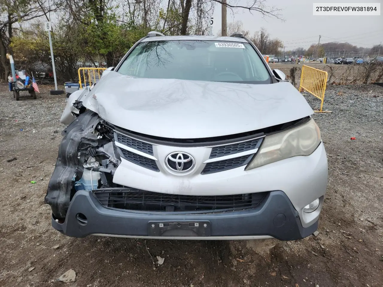 2T3DFREV0FW381894 2015 Toyota Rav4 Limited