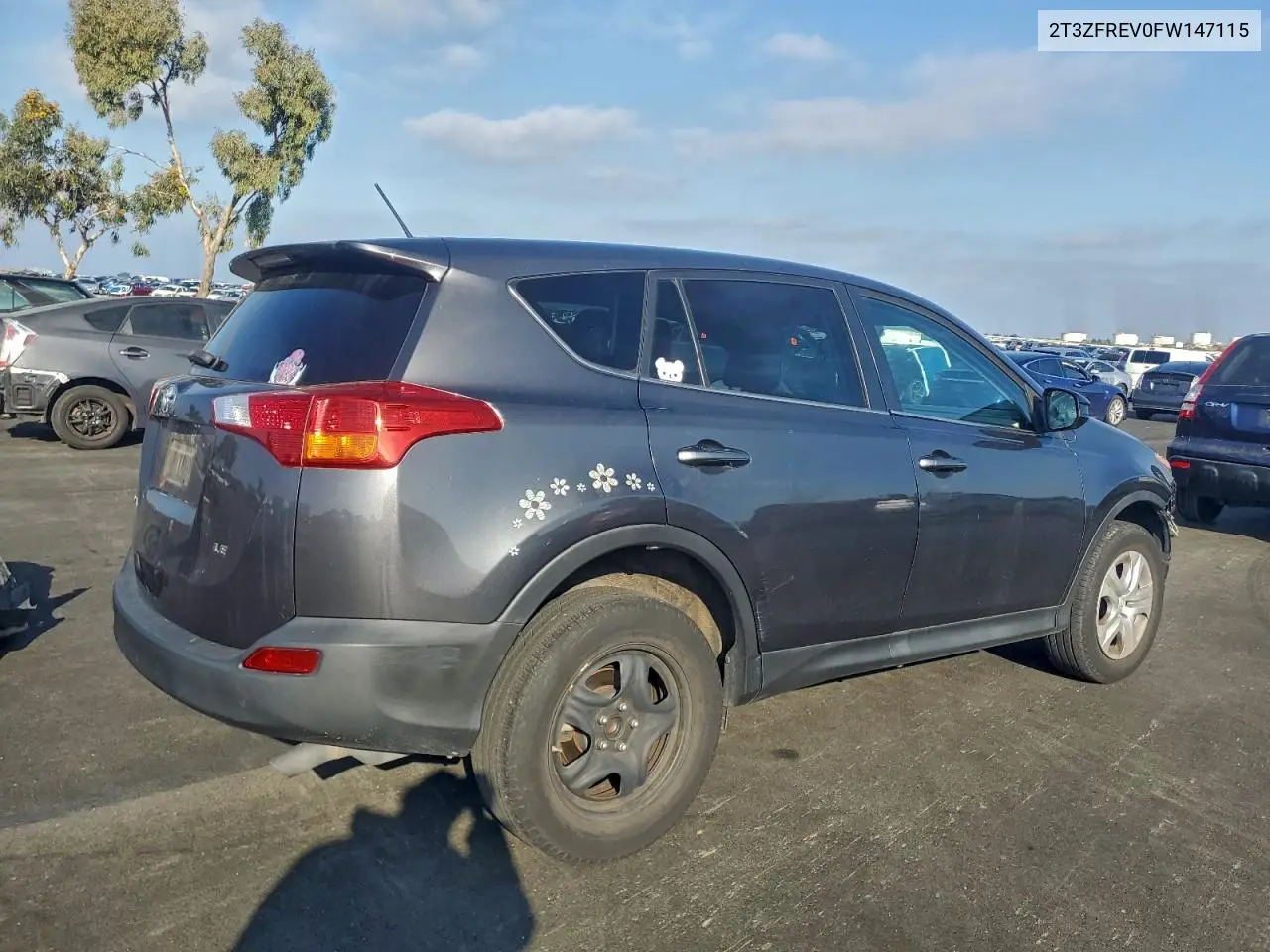 2T3ZFREV0FW147115 2015 Toyota Rav4 Le