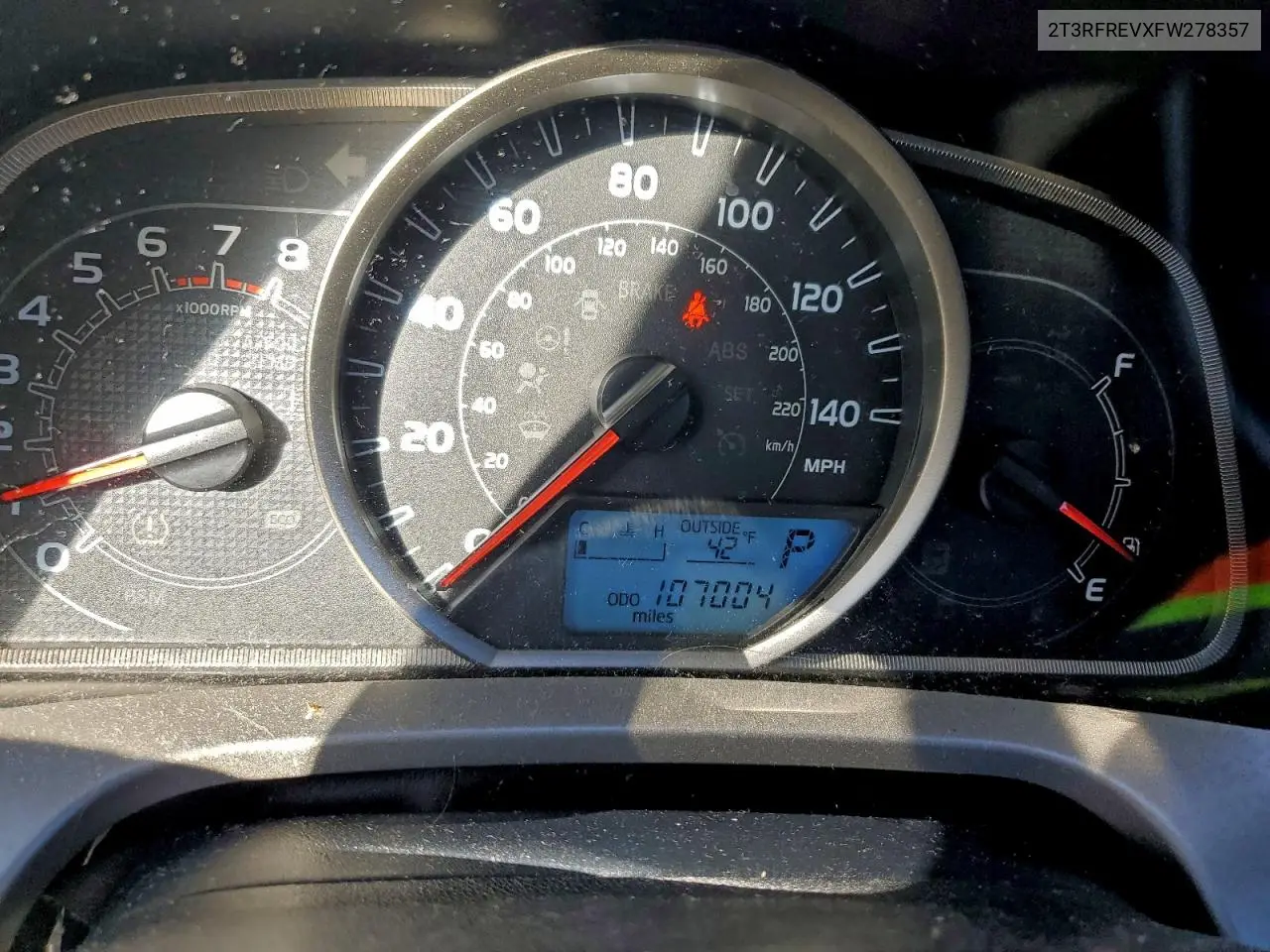 2T3RFREVXFW278357 2015 Toyota Rav4 Xle