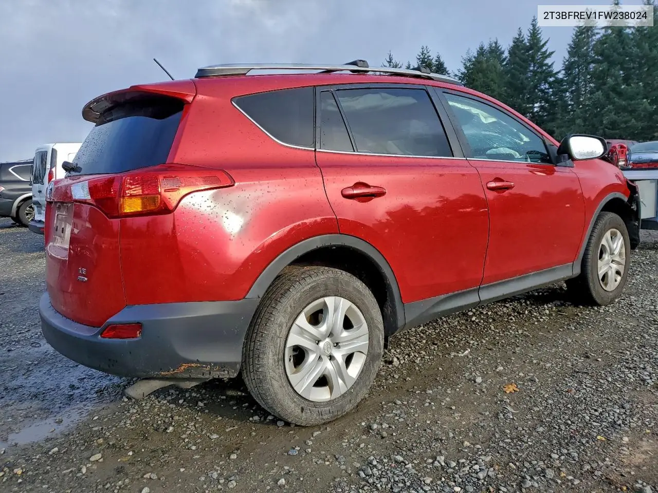 2T3BFREV1FW238024 2015 Toyota Rav4 Le