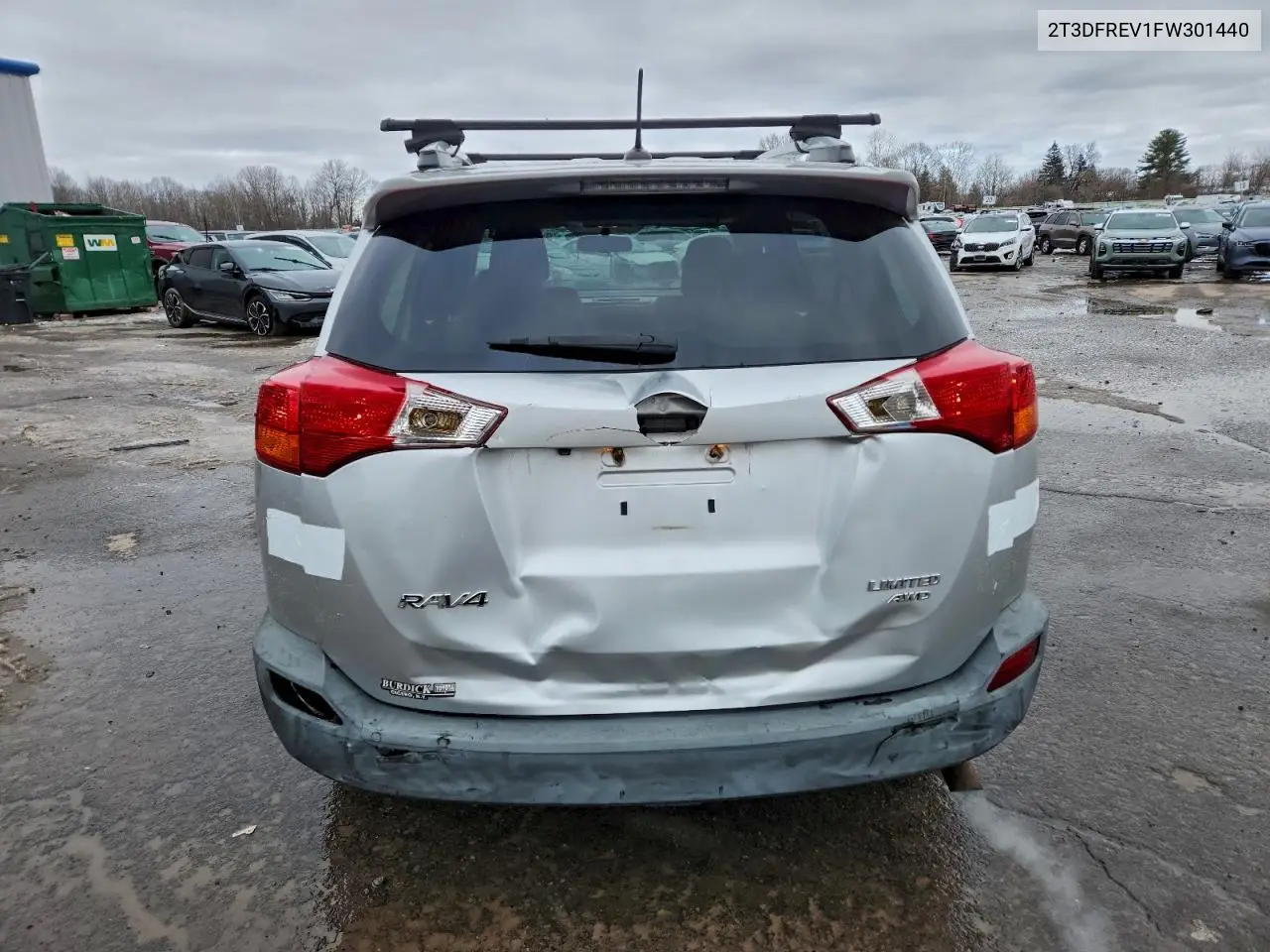 2T3DFREV1FW301440 2015 Toyota Rav4 Limited