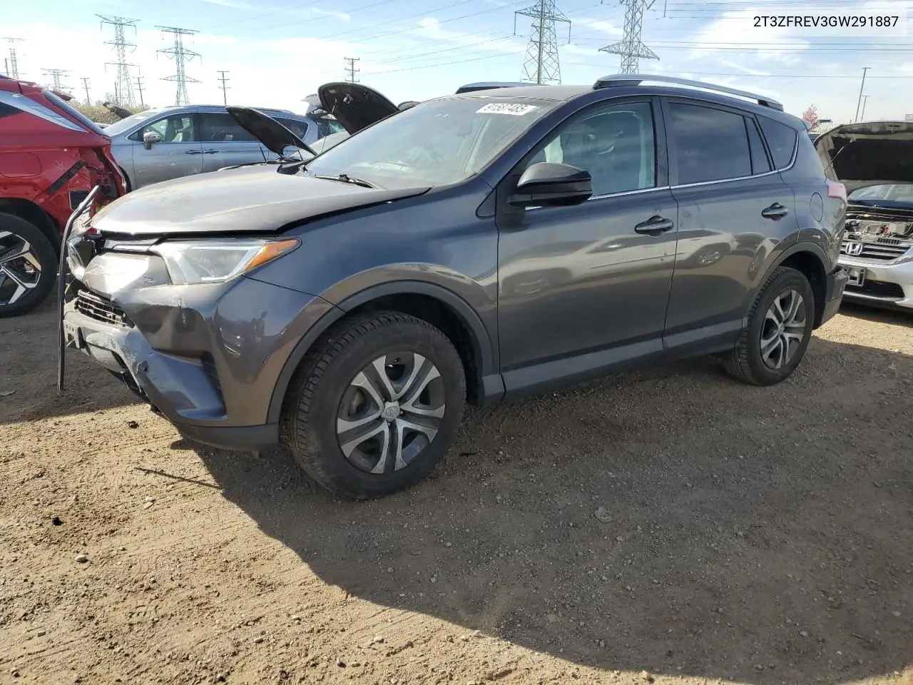 2T3ZFREV3GW291887 2016 Toyota Rav4 Le