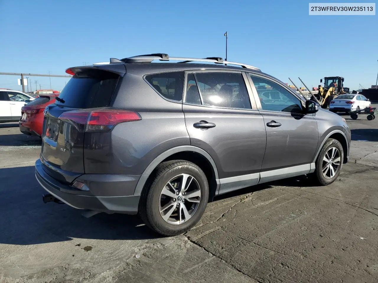 2T3WFREV3GW235113 2016 Toyota Rav4 Xle
