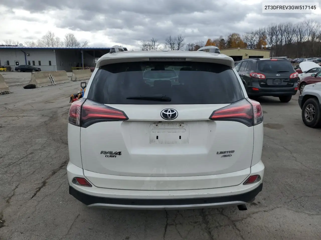 2T3DFREV3GW517145 2016 Toyota Rav4 Limited