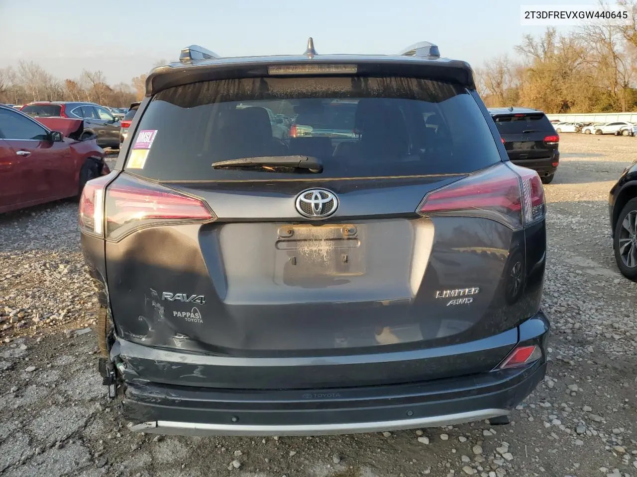 2T3DFREVXGW440645 2016 Toyota Rav4 Limited