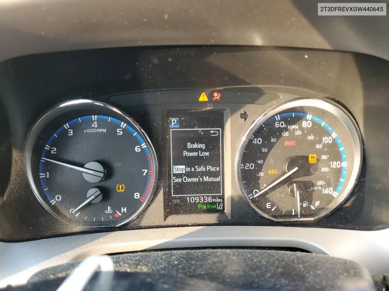 2T3DFREVXGW440645 2016 Toyota Rav4 Limited