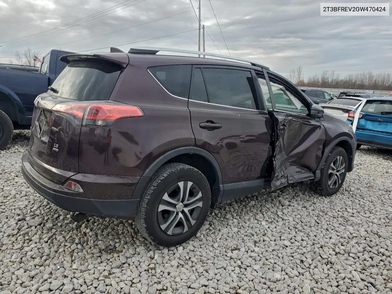 2T3BFREV2GW470424 2016 Toyota Rav4 Le